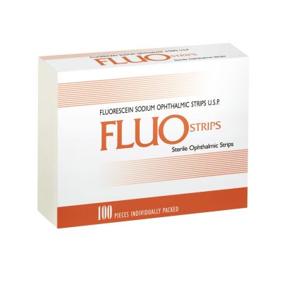 Fluorescein Sodium Ophthalmic Strips 5 Packs of 100 Strips (500 Strips)